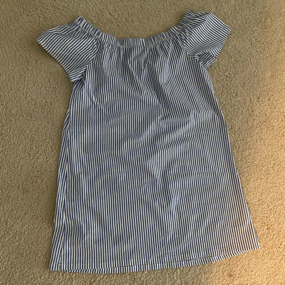 Adorable blue and white stripe dress